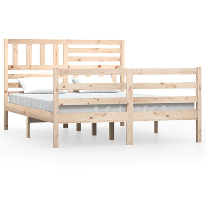 Bed Frame without Mattress 120x190 cm Small Double Small Double Solid Wood