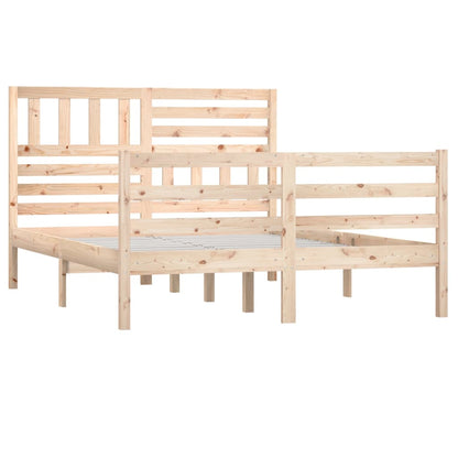 Bed Frame without Mattress 120x190 cm Small Double Small Double Solid Wood