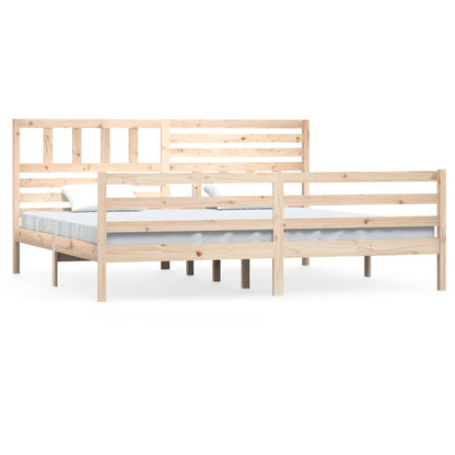 Bed Frame without Mattress 180x200 cm Super King Super King Size Solid Wood