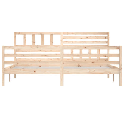 Bed Frame without Mattress 180x200 cm Super King Super King Size Solid Wood