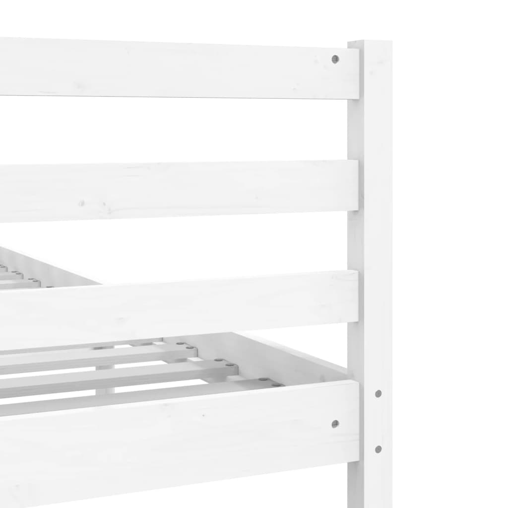 Bed Frame without Mattress White 180x200 cm Super King  Solid Wood