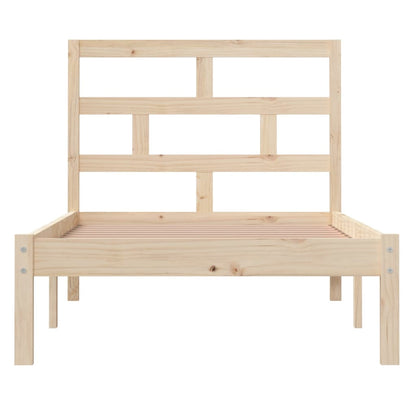 3101208 vidaXL Bed Frame without Mattress Solid Wood 100x200 cm (810007+814179)