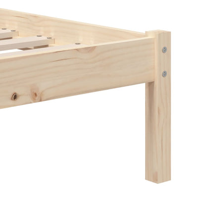 3101208 vidaXL Bed Frame without Mattress Solid Wood 100x200 cm (810007+814179)