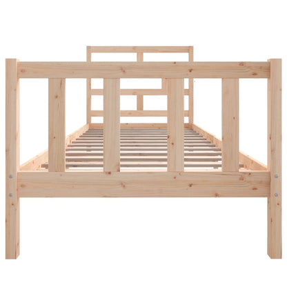 Bed Frame without Mattress Solid Wood Pine Single