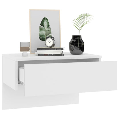 Wall-mounted Bedside Cabinets 2 pcs White