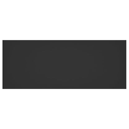 Bed Headboard Black 200x1.5x80 cm Engineered Wood