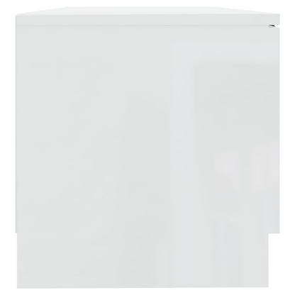 TV Cabinets 2 pcs High Gloss White 80x35x36.5cm Engineered Wood