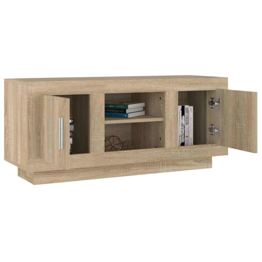 TV Cabinet Sonoma Oak 102x35x45 cm Engineered Wood