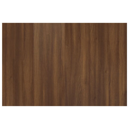 Bed Headboard Brown Oak 120x1.5x80 cm Engineered Wood