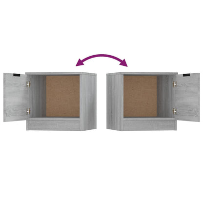 Bedside Cabinets 2 pcs Grey Sonoma 40x39x40 cm