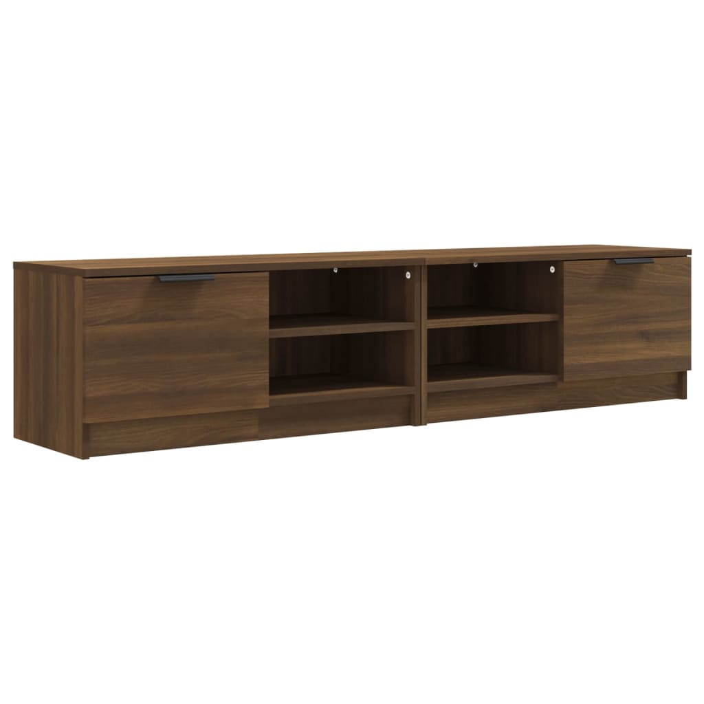 TV Cabinets 2 pcs Brown Oak 80x35x36.5 cm Engineered Wood