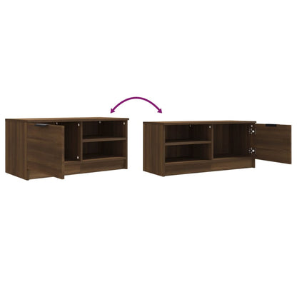 TV Cabinets 2 pcs Brown Oak 80x35x36.5 cm Engineered Wood
