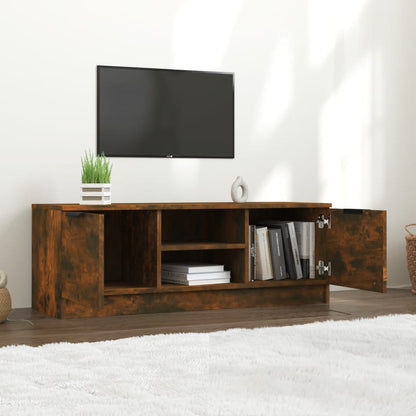 TV Cabinet Smoked Oak 102x35x36.5 cm Engineered Wood
