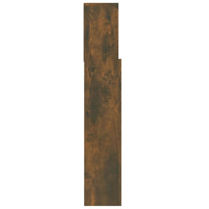 Headboard Cabinet Smoked Oak 100x19x103.5 cm