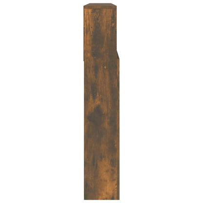 Headboard Cabinet Smoked Oak 220x19x103.5 cm