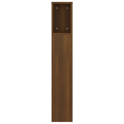 Headboard Cabinet Brown Oak 140x18.5x104.5 cm