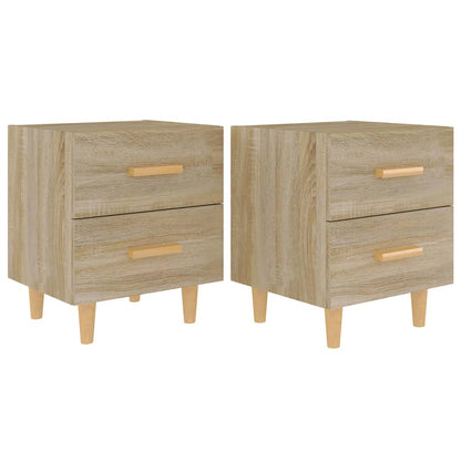 Bed Cabinets 2 pcs Sonoma Oak 40x35x47.5 cm