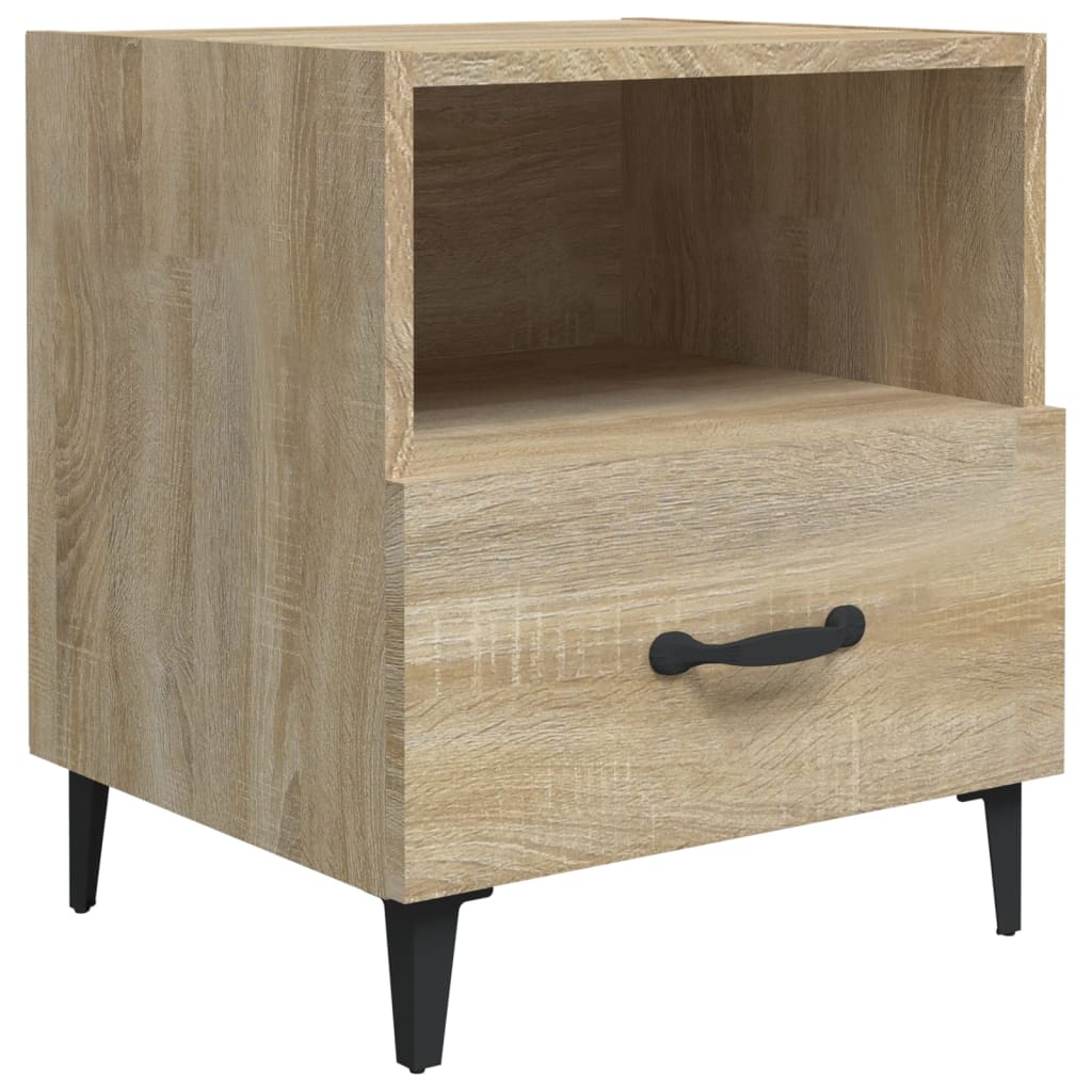 Bedside Cabinet Sonoma Oak Engineered Wood