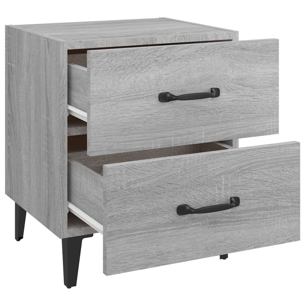 Bedside Cabinet Grey Sonoma 40x35x47.5 cm