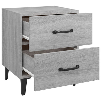 Bedside Cabinet Grey Sonoma 40x35x47.5 cm