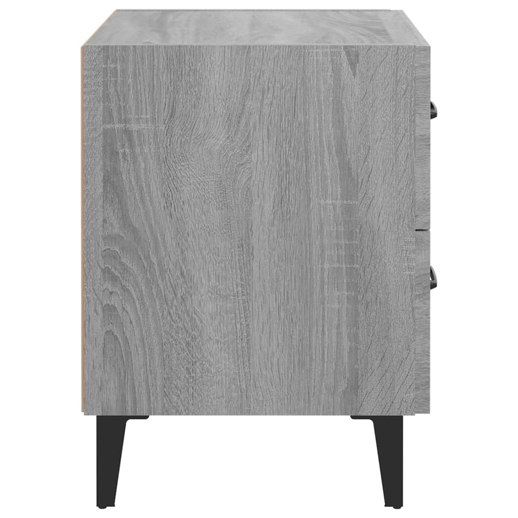 Bedside Cabinets 2 pcs Grey Sonoma 40x35x47.5 cm