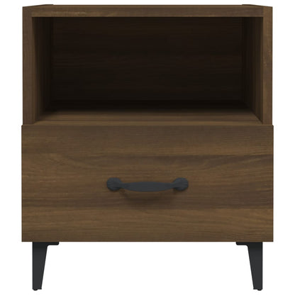 Bedside Cabinets 2 pcs Brown Oak Engineered Wood