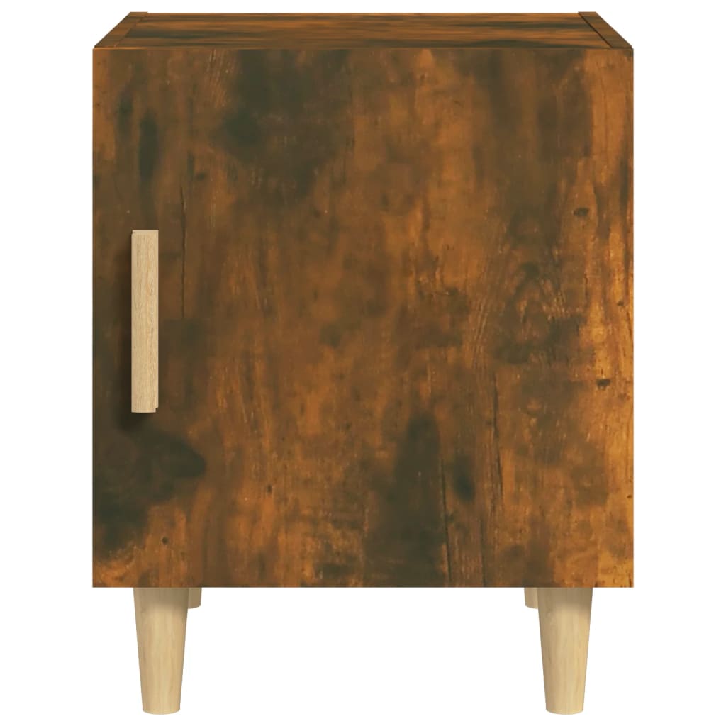 Bedside Cabinets 2 pcs Smoked Oak Engineered Wood
