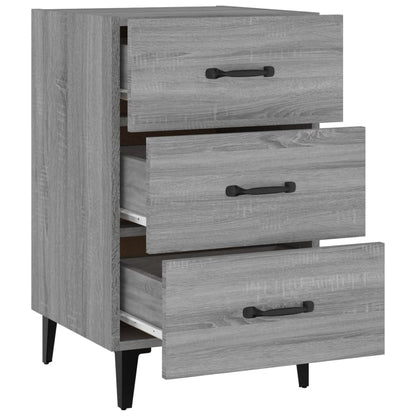 Bedside Cabinet Grey Sonoma 40x40x66 cm Engineered Wood