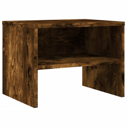 Bedside Cabinet Smoked Oak 40x30x30 cm Engineered Wood
