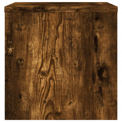 Bedside Cabinet Smoked Oak 40x30x30 cm Engineered Wood