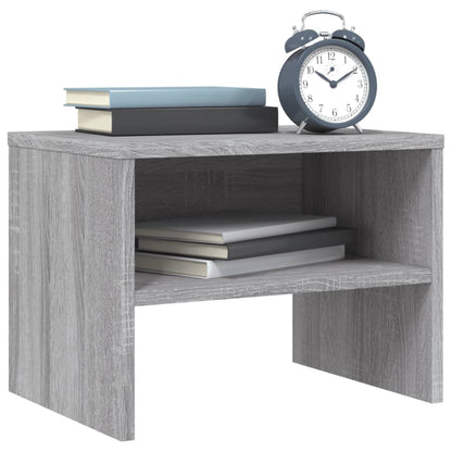 Bedside Cabinet Grey Sonoma 40x30x30 cm Engineered Wood