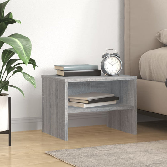 Bedside Cabinet Grey Sonoma 40x30x30 cm Engineered Wood