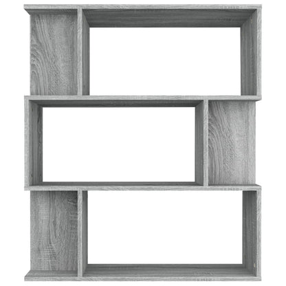 Book Cabinet/Room Divider Grey Sonoma 80x24x96cm Engineered Wood