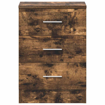 Bedside Cabinets 2 pcs Smoked Oak 38x35x56 cm Engineered Wood
