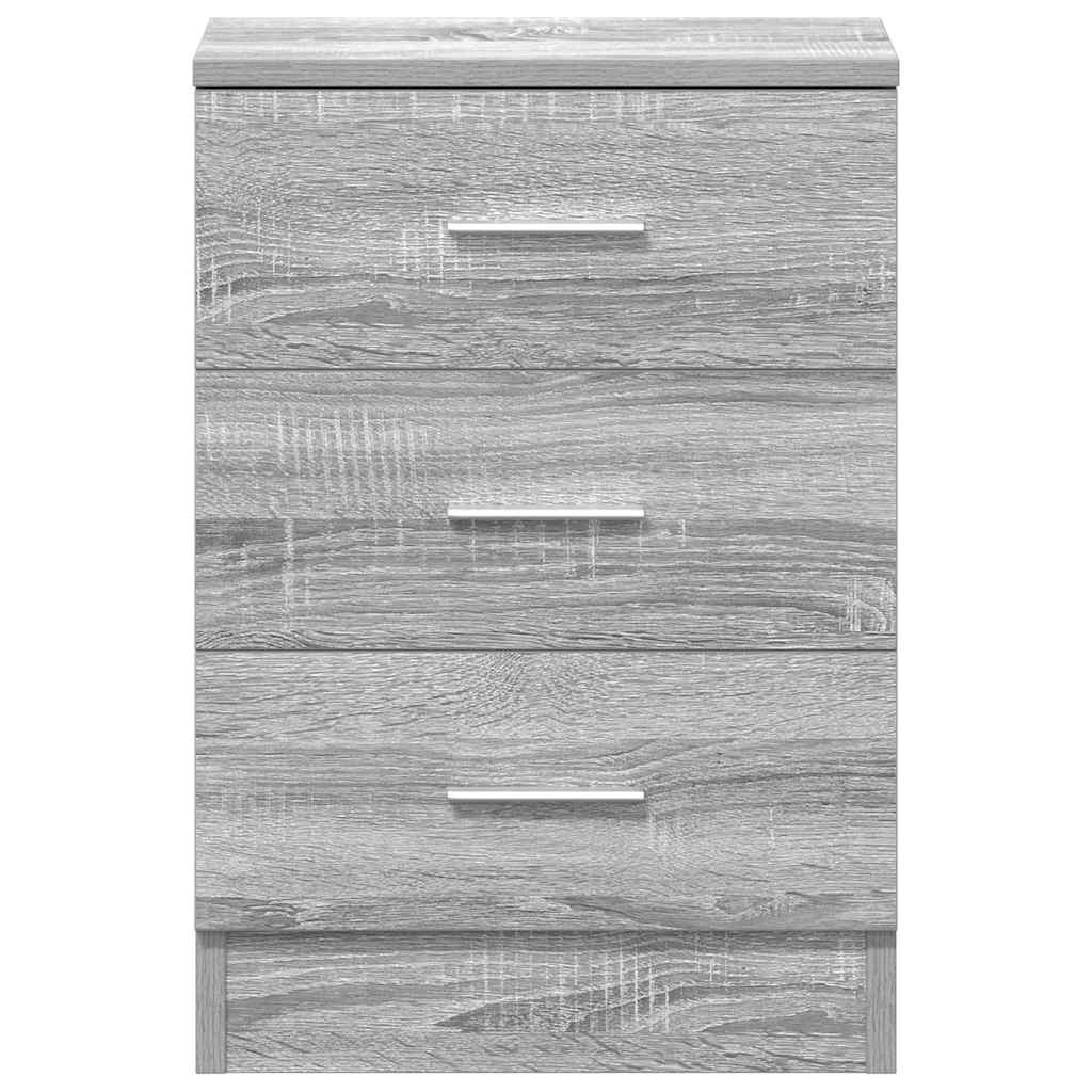 Bedside Cabinet Grey Sonoma 38x35x56 cm Engineered Wood