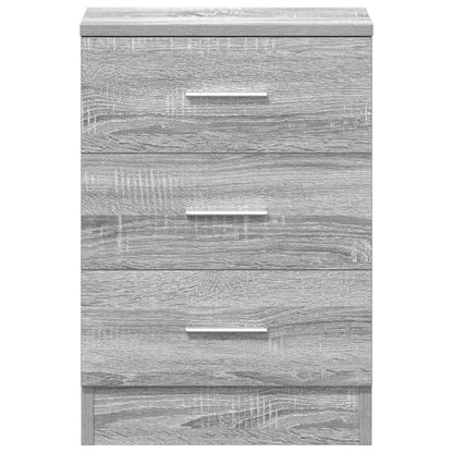 Bedside Cabinet Grey Sonoma 38x35x56 cm Engineered Wood