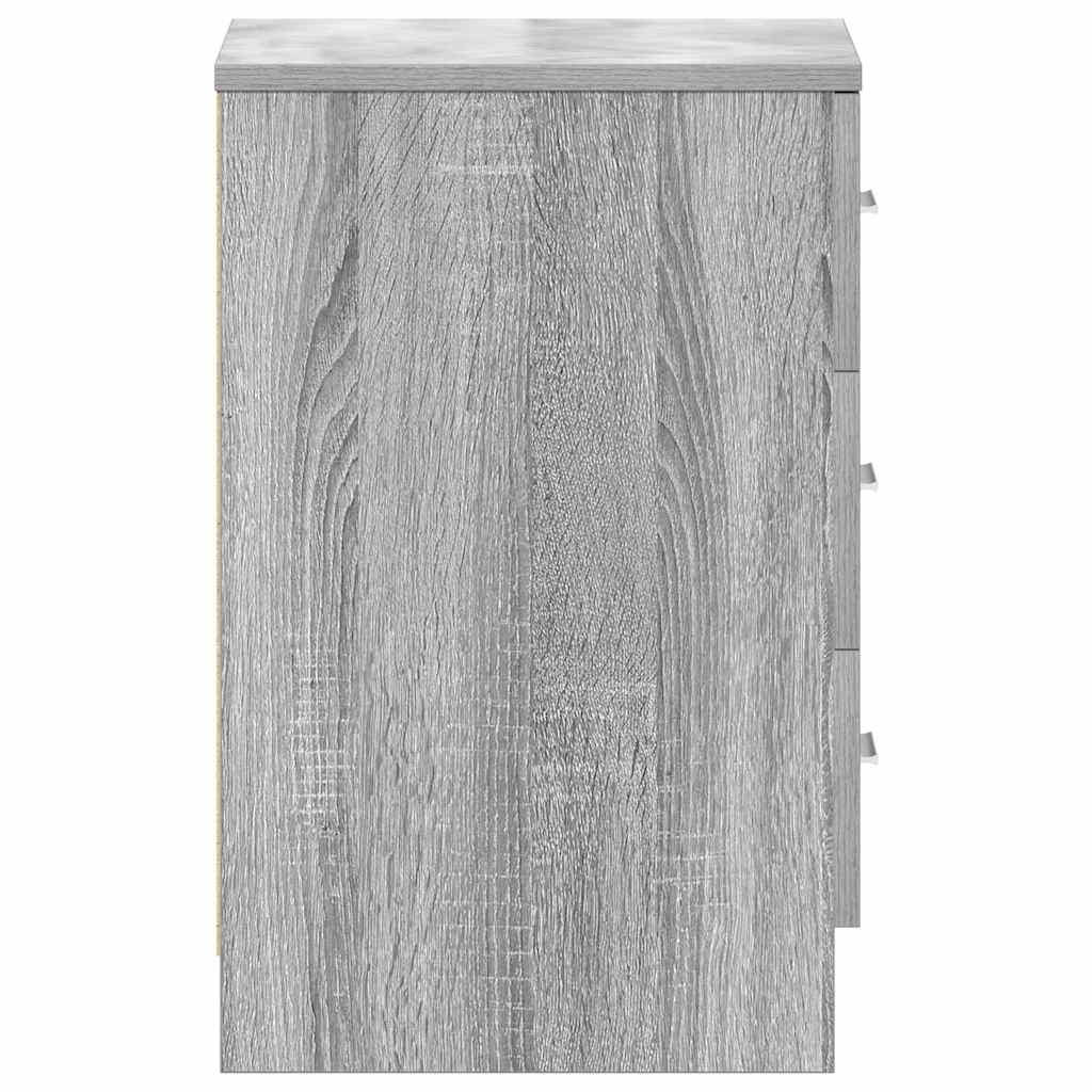 Bedside Cabinet Grey Sonoma 38x35x56 cm Engineered Wood