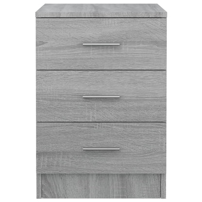 Bedside Cabinets 2 pcs Grey Sonoma 38x35x56 cm Engineered Wood