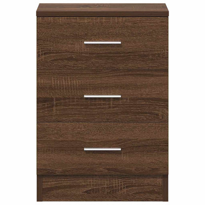 Bedside Cabinets 2 pcs Brown Oak 38x35x56 cm Engineered Wood