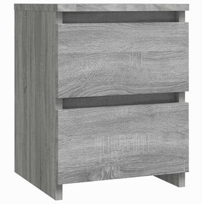 Bedside Cabinets 2 pcs Grey Sonoma 30x30x40 cm Engineered Wood