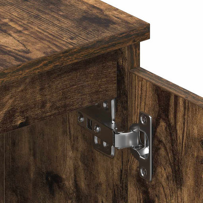 TV Cabinet Smoked Oak 140x40x35.5 cm Engineered Wood