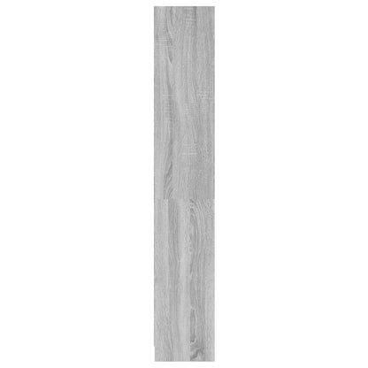 4-Tier Book Cabinet Grey Sonoma 60x24x142 cm Engineered Wood
