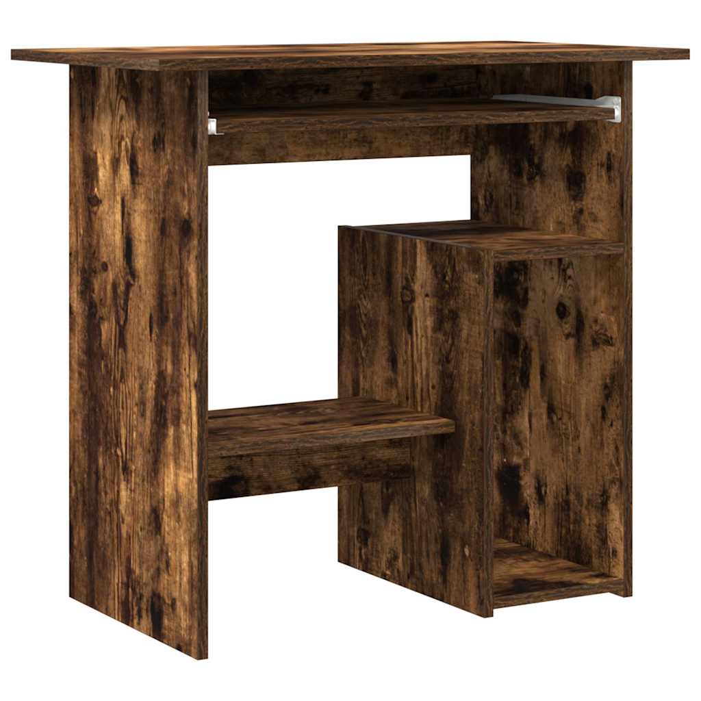 Desk Smoked Oak 80x45x74 cm Engineered Wood