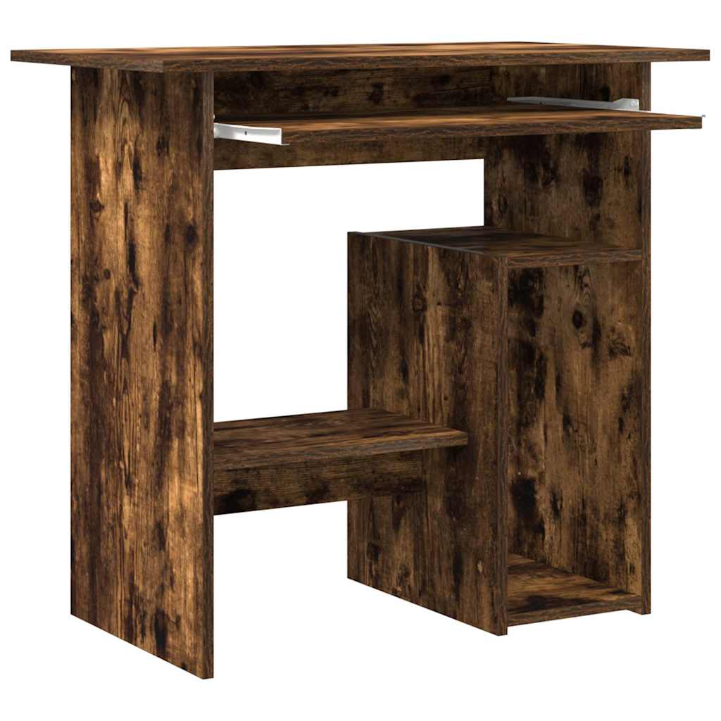 Desk Smoked Oak 80x45x74 cm Engineered Wood
