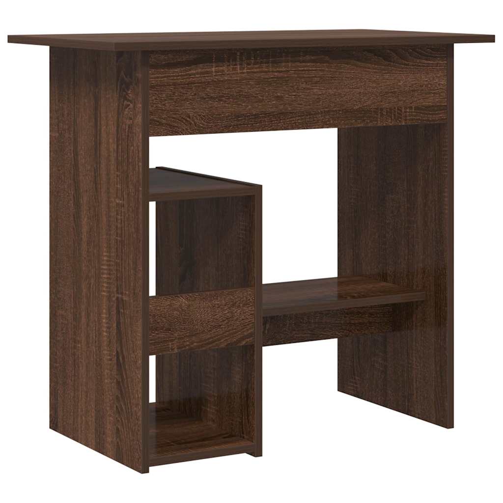 Desk Brown Oak 80x45x74 cm Engineered Wood