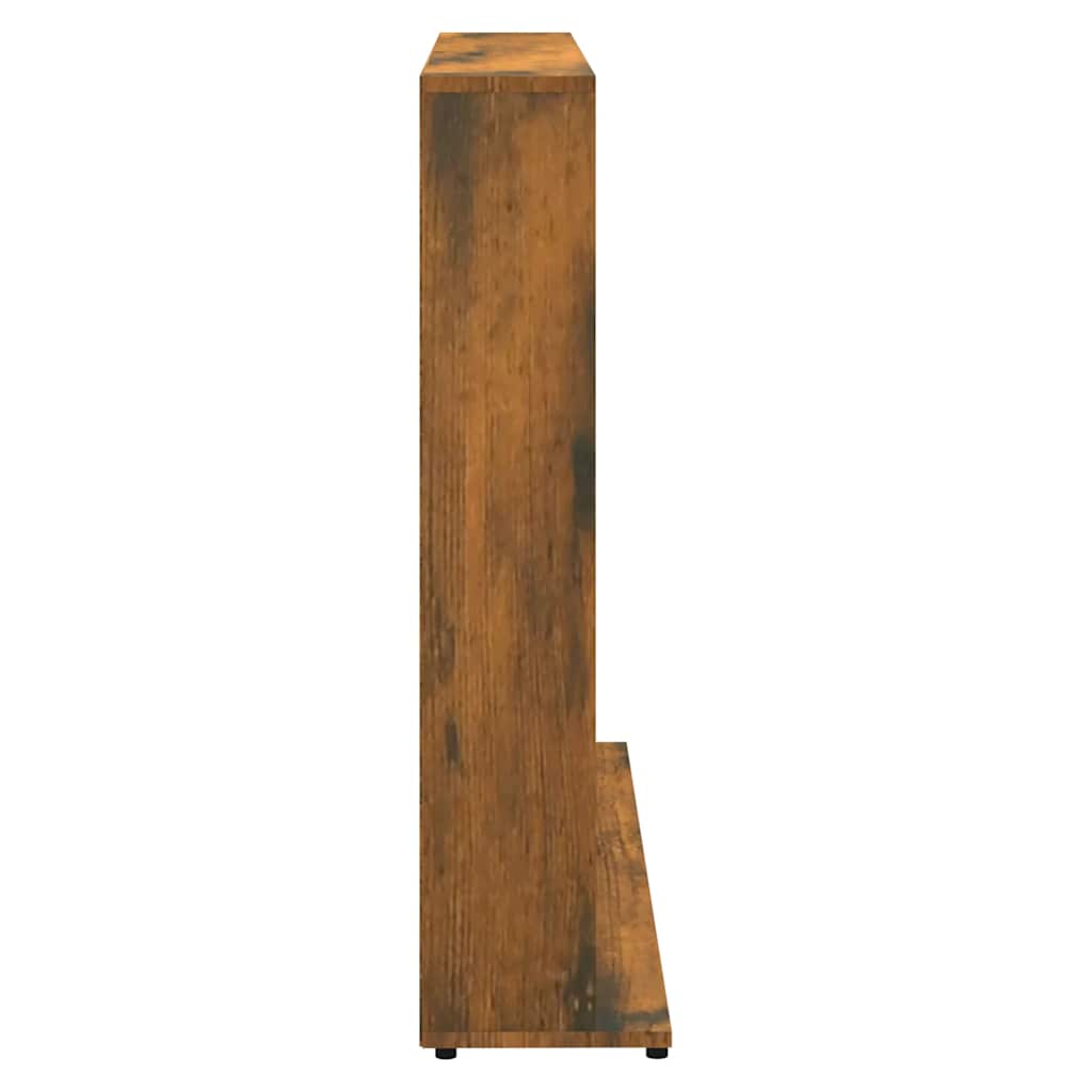 CD Cabinet Smoked Oak 100x23x89.5 cm Engineered Wood