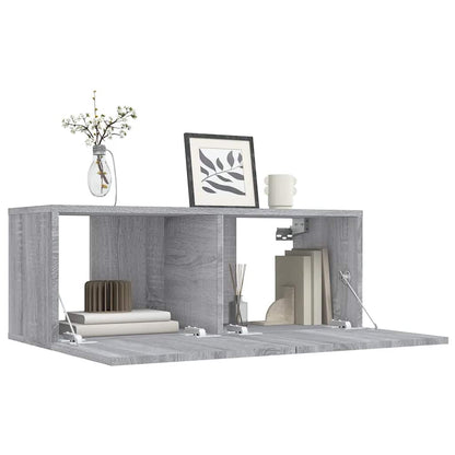 TV Cabinet Grey Sonoma 80x30x30 cm Engineered Wood