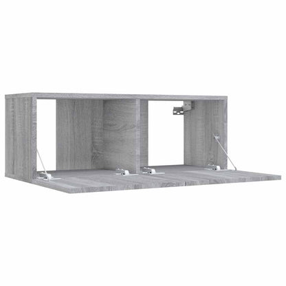 TV Cabinet Grey Sonoma 80x30x30 cm Engineered Wood