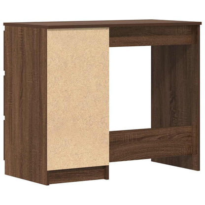 Desk Brown Oak 90x45x76 cm Engineered Wood