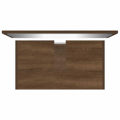 Bathroom Furniture Set Brown Oak Engineered Wood